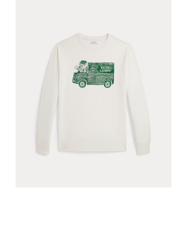 (ボーイズ 8才~20才)Ralph's Coffee Polo ベア ロングスリーブ Tシャツ