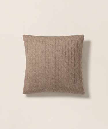 ケーブルド カシミヤ スロー ピロー