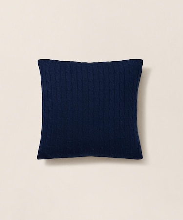 ケーブルド カシミヤ スロー ピロー