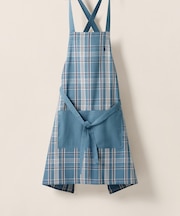 チェック コットン フル エプロン