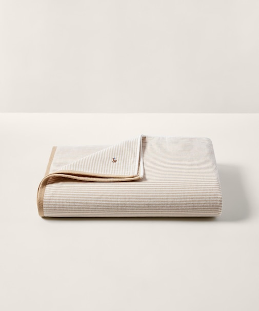 オックスフォード ストライプ ハーフ タオルケット