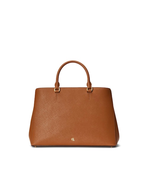 クロスハッチ レザー ラージ ハンナ サッチェル｜ローレン ラルフ