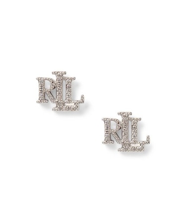 スターリング シルバー ロゴ ピアス