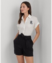 リネン ショートスリーブ シャツ