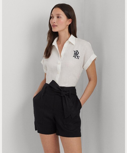 リネン ショートスリーブ シャツ