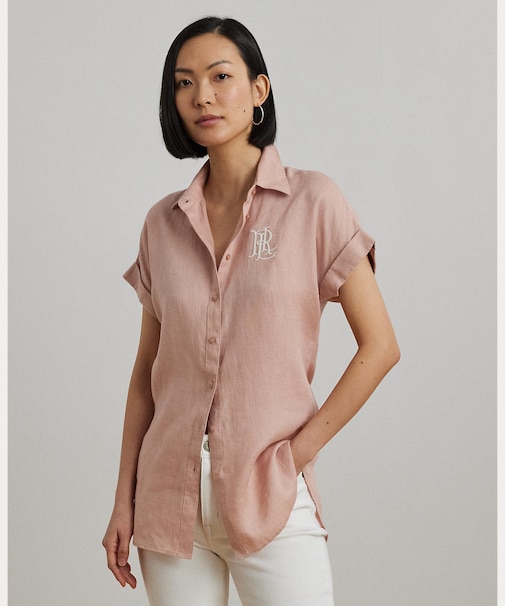 リネン ショートスリーブ シャツ