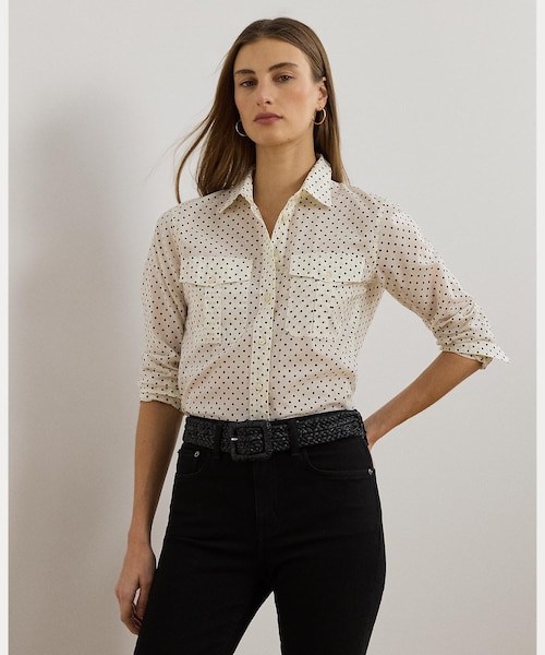 RRL Ralph Lauren ポルカドットシャツ RRL(ダブルアールエルラルフローレン):ポルカドット ワーク
