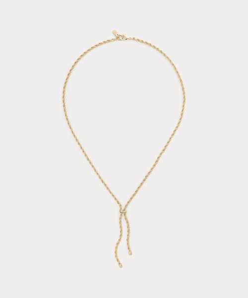 【国内発送】14KGF ゴールド バー ラリアット ネックレス ゴールドプレーテッド ラリアット ネックレス｜ローレン ラルフ