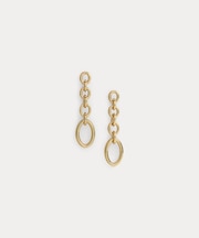 ゴールドプレーテッド リンク リニア ピアス