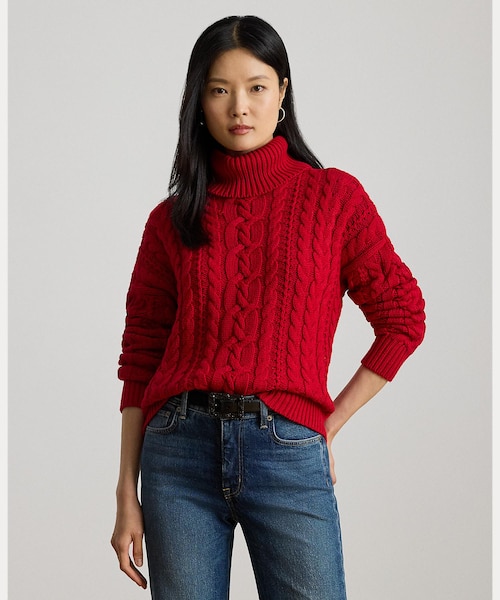 値下げ交渉可】#FR2 GOLF セーター　ケーブルニットタートルネックセーター 値下げ交渉可】#FR2 GOLF セーター ケーブルニット