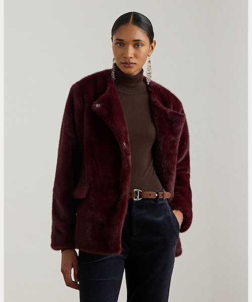 専用　ラルフローレンコート エコファー フェイクファー コート｜ローレン ラルフ ローレンの通販｜&mall