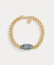 ゴールドプレーテッド ストーン フレックス ブレスレット