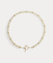 パヴェ フェイクパール カラー ネックレス