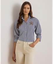 リラックス フィット ストライプド ブロードクロス シャツ