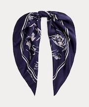 フローラル シルク スクエア スカーフ
