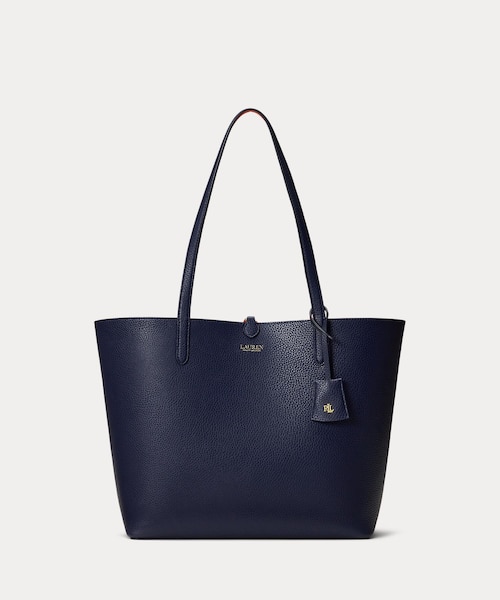 Lauren Ralph Lauren フェイクレザーラージリバーシブルトート フェイクレザー ラージ リバーシブル トート バッグ｜ローレン ラルフ