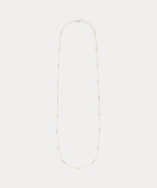 フェイクパール ステーション ネックレス