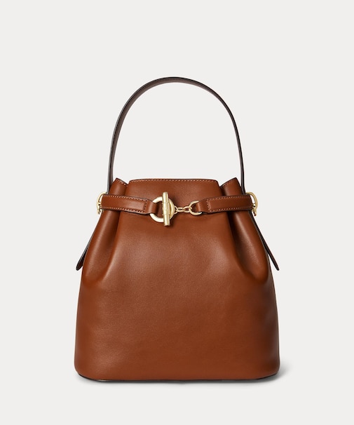 レザー ミディアム Blaike バケット バッグ