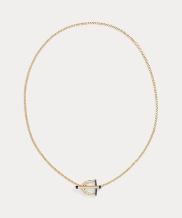 ゴールドプレーテッド スティラップ ペンダント ネックレス