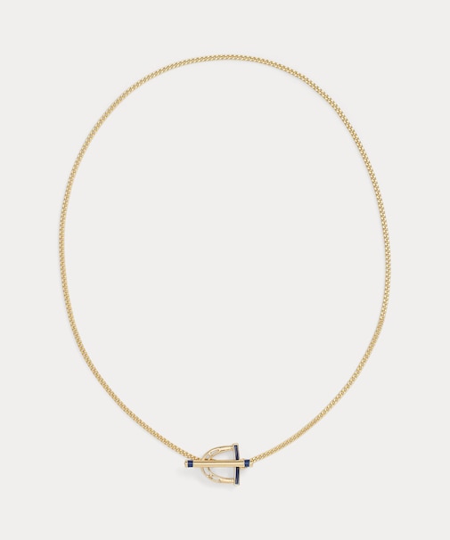 ゴールドプレーテッド スティラップ ペンダント ネックレス