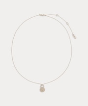 スターリング シルバー パドロック ペンダント ネックレス