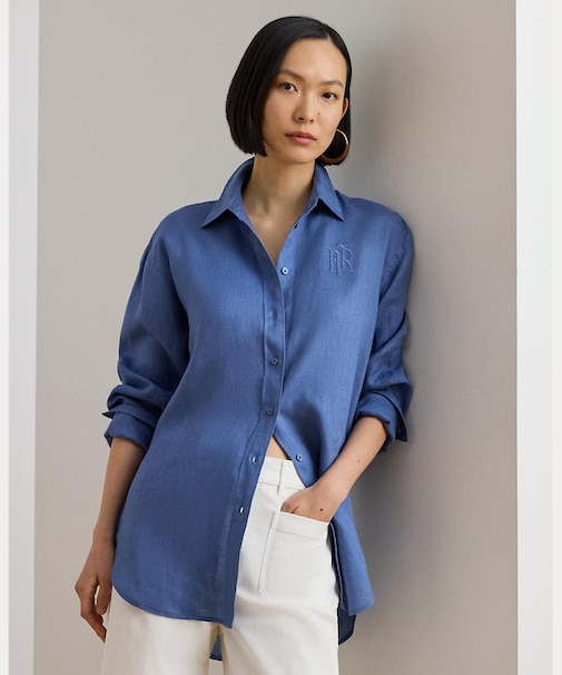 リラックス フィット リネン シャツ