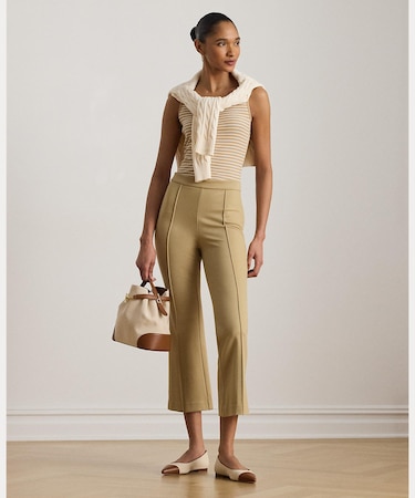 ツイル フレア アンクル パンツ