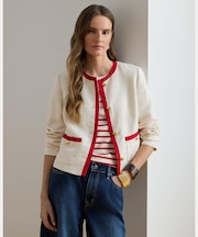 ツートーン リネンブレンド ツイル ブレザー