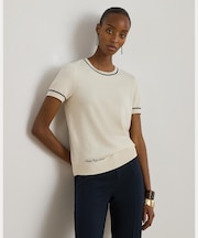 ツートーン ショートスリーブ セーター