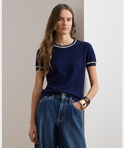 ツートーン ショートスリーブ セーター