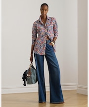 ハイライズ ワイドレッグ ジーンズ