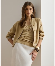 リネン フライト ジャケット