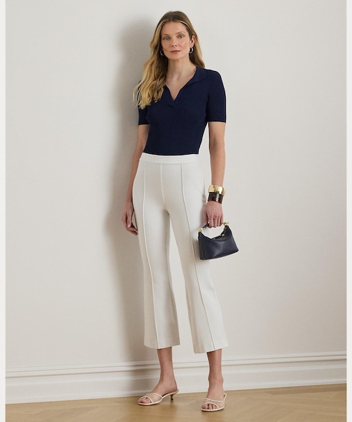 ツイル フレア アンクル パンツ