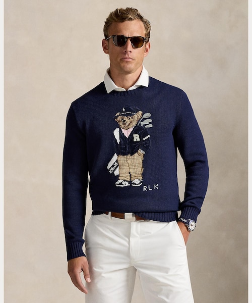 【新品】ラルフローレン RLX ポロベアニット セーター ゴルフ RLX）Polo ベア パフォーマンス セーター｜ポロ ゴルフ アール
