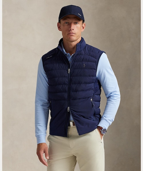 RLX（RalphLauren） - 現行品 RLX RALPH LAUREN フルジップベスト ベスト ゴルフ RLX）キルテッド フルジップ ベスト｜ポロ ゴルフ アールエル
