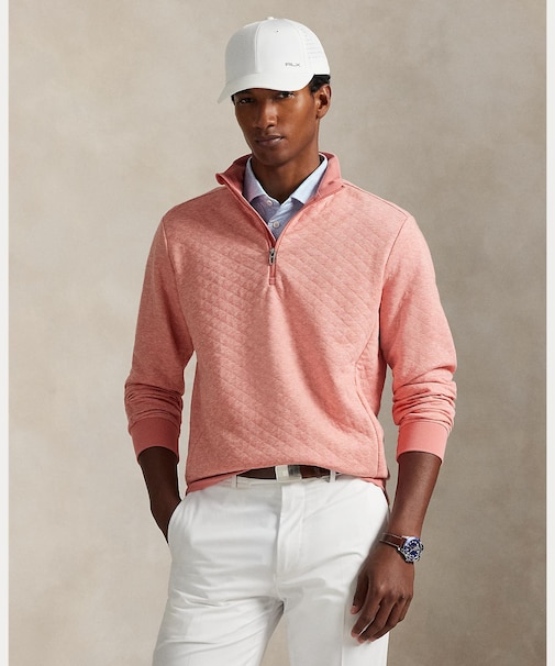 （RLX）キルテッド ダブルニット モックネック スウェットシャツ