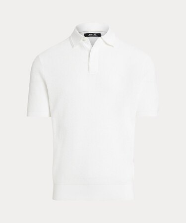 （POLO GOLF）ワッフルニット コットン ポロカラー セーター