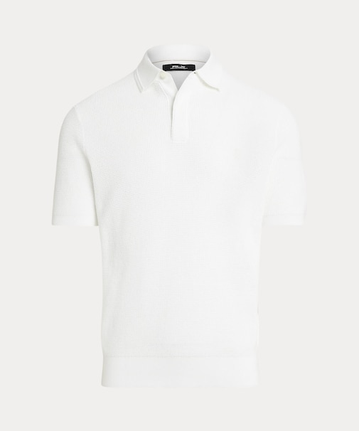 （POLO GOLF）ワッフルニット コットン ポロカラー セーター