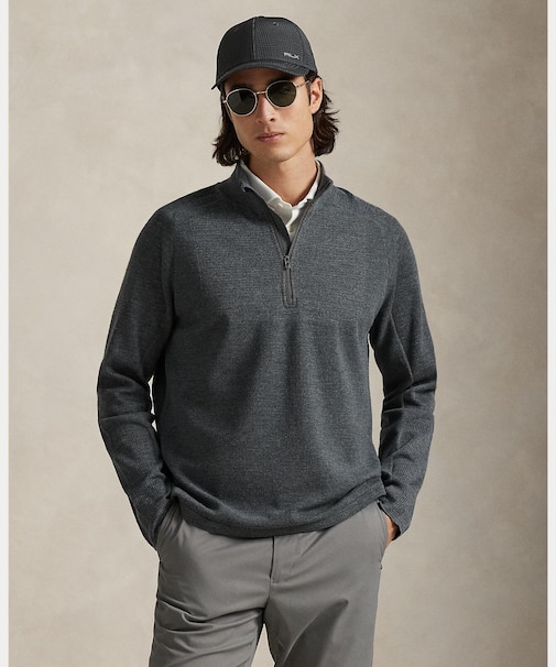 （RLX）パフォーマンス クォータージップ セーター