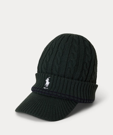 （RLX）コントラストストライプ リブニット キャップ