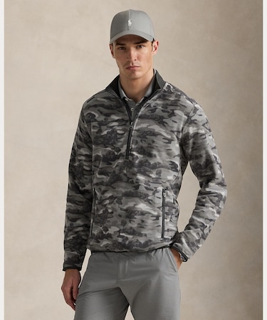 （RLX）ゴルフカモ ブラッシュド フリース プルオーバー