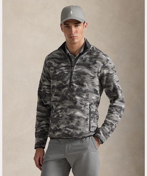 （RLX）ゴルフカモ ブラッシュド フリース プルオーバー