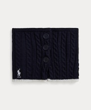 (RLX)ケーブルニット ネック ウォーマー