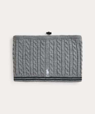 （RLX）ケーブルニット ネック ウォーマー