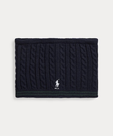 （RLX）ケーブルニット ネック ウォーマー