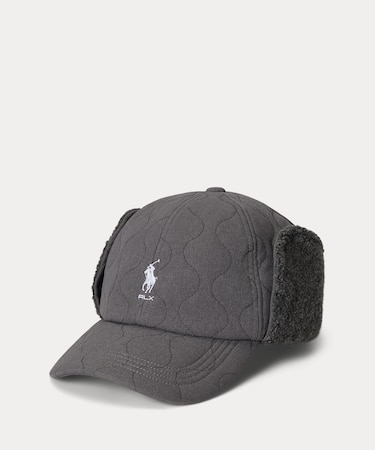 (RLX)キルテッド イヤーフラップ キャップ