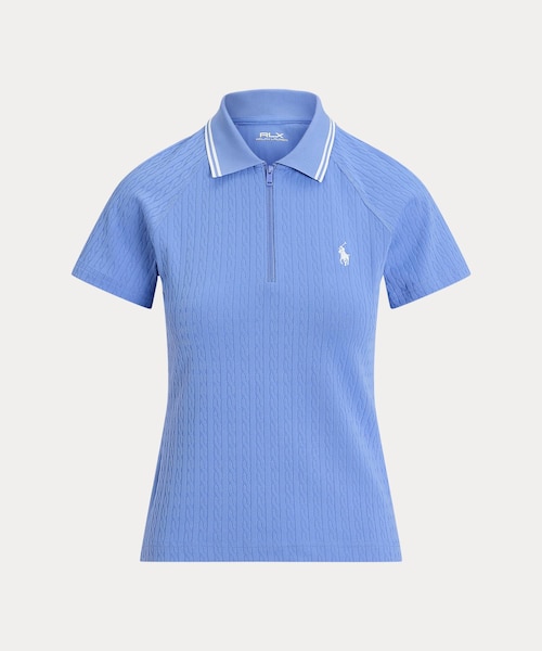 RLX）ケーブル ジャカード クォータージップ ポロシャツ｜ポロ ゴルフ