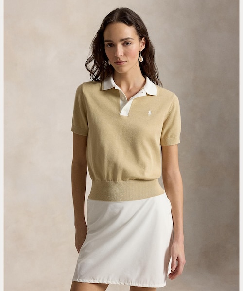 RLX）コットンブレンド ポロカラー セーター｜ポロ ゴルフ アールエル