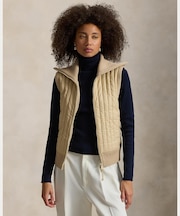 （RLX）キルテッドパネル ウール ジップ ベスト