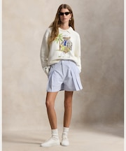 （RLX）シアサッカー プリーテッド ショートパンツ